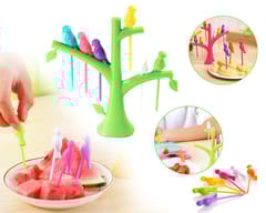 Fancy Bird Fork  Ideal Fork for Eating Fruits (Pack of 1)