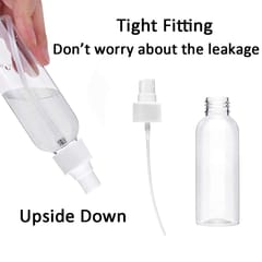 Transparent Empty Spray Mist Refillable Bottle 100 ml
