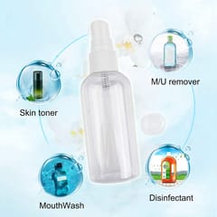 Transparent Empty Spray Mist Refillable Bottle 100 ml
