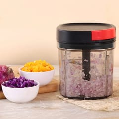 Manual Compact Hand Held Vegetable Chopper/Slicer (1Ltr)
