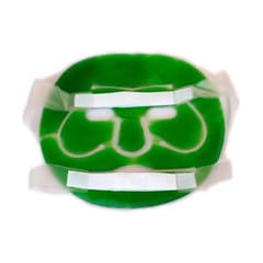 Reusable Anti Stress Cooling Gel Face Mask with Strap-on Velcro (Green)