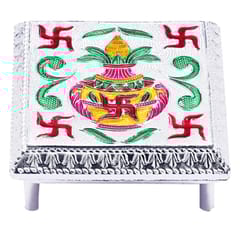 Decorative Self Design Printed Bajot/Chowki