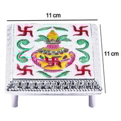 Decorative Self Design Printed Bajot/Chowki