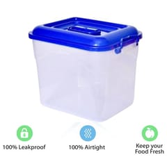 Plastic Storage Container with Lid and Measuring Cup - 5.5kg